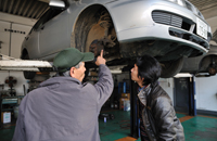 立会での車輌診断
